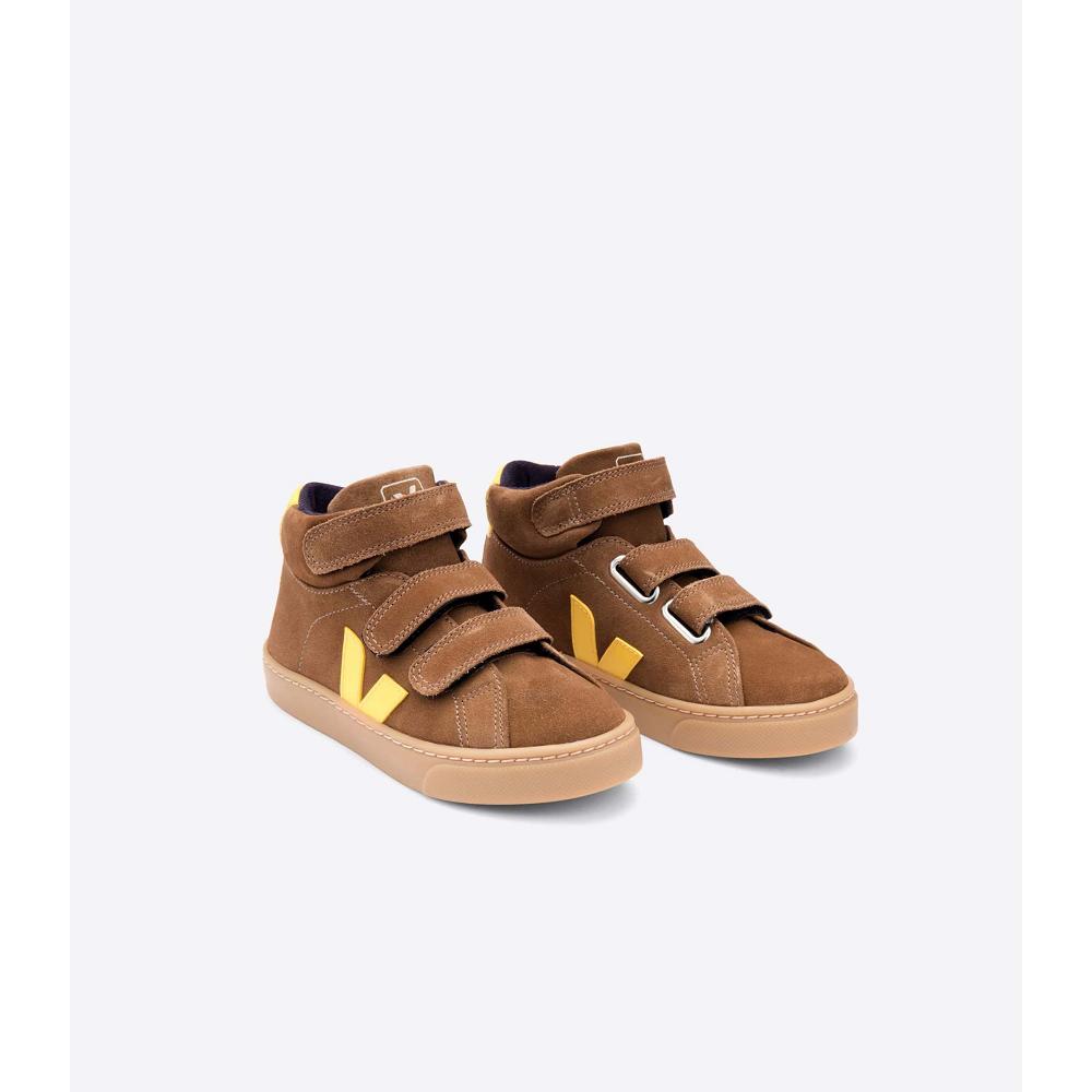 Veja ESPLAR MID SUEDE Hoog Kinderen Koffie | BE 696LIS